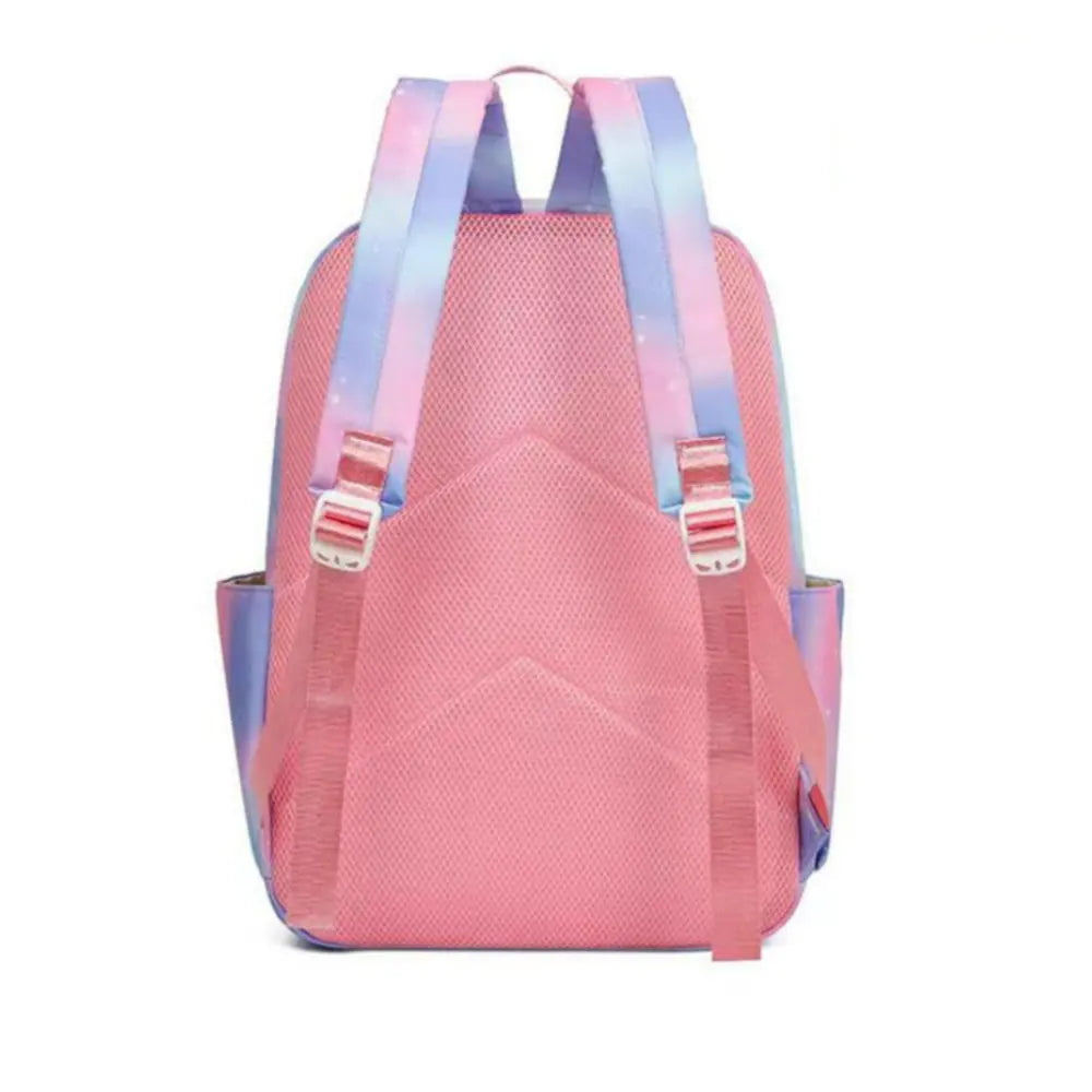 3Pcs Disney Lilo Stitch Colorful Backpack Set for Women Casual School Bags with Lunch Bag Girl Boy Student Teenager Rucksack